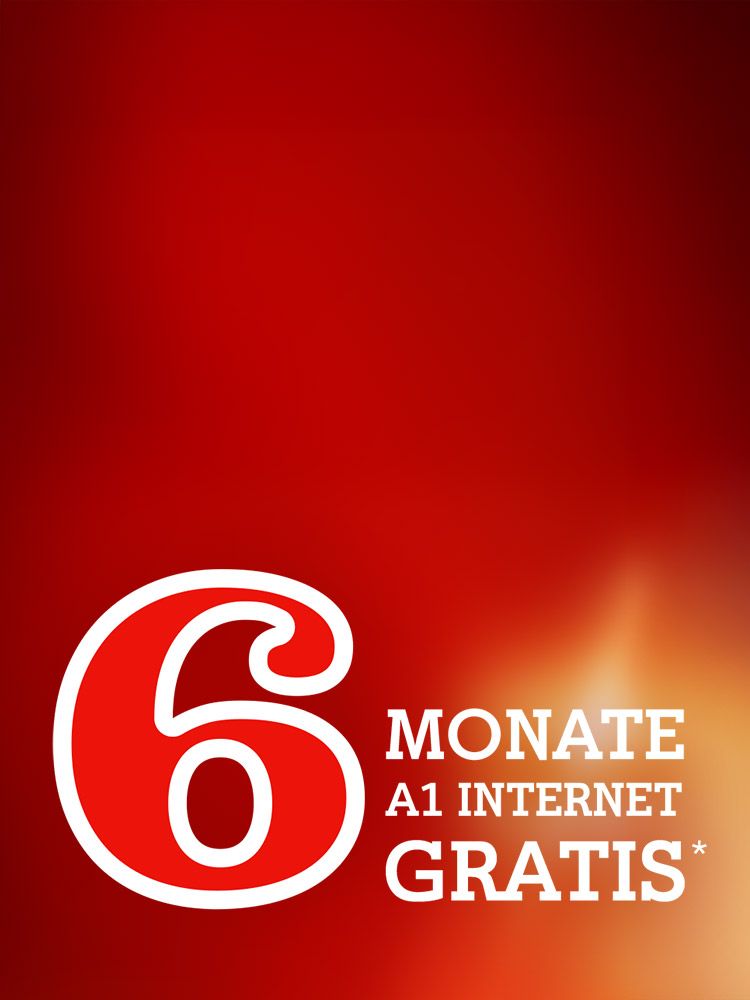Das Bild zeigt eine Werbegrafik mit einem rot-orangenen Farbverlauf als Hintergrund. In weißer Schrift steht: 