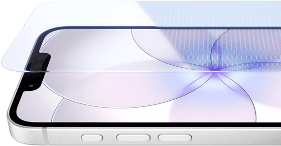 iPhone 17e, Vorderseite mit Ceramic Shield 2, Seite, Weiß, Tasten: Action, Lautstärke