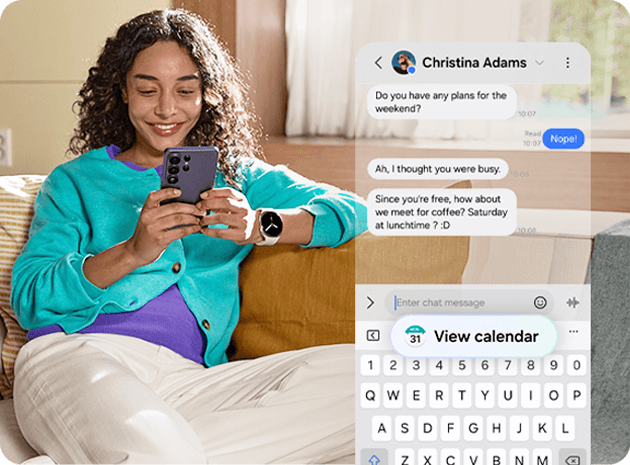 Now Nudge auf einem Galaxy Smartphone