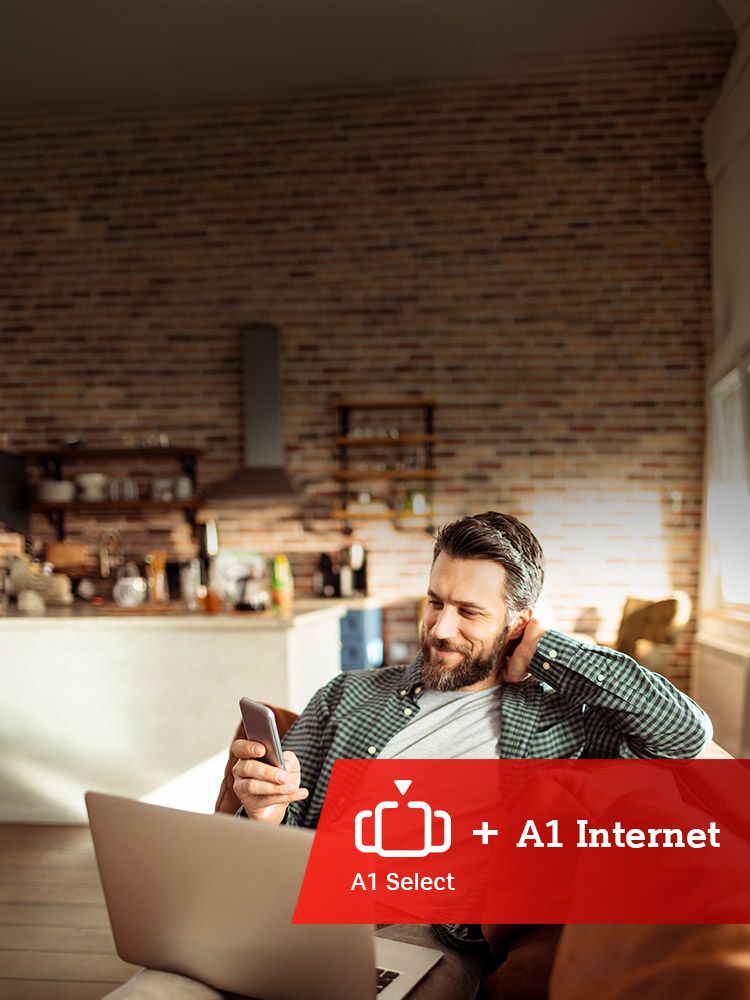 A1 Select Logo mit A1 Internet